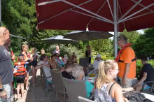 Kinderen in een optimist op de IJssel